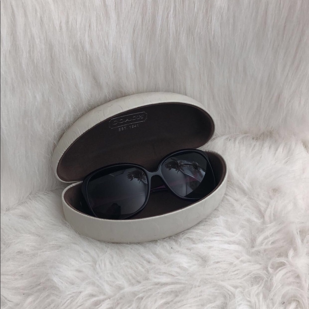 COPY - Authentic Coach purple signature sunglasses.